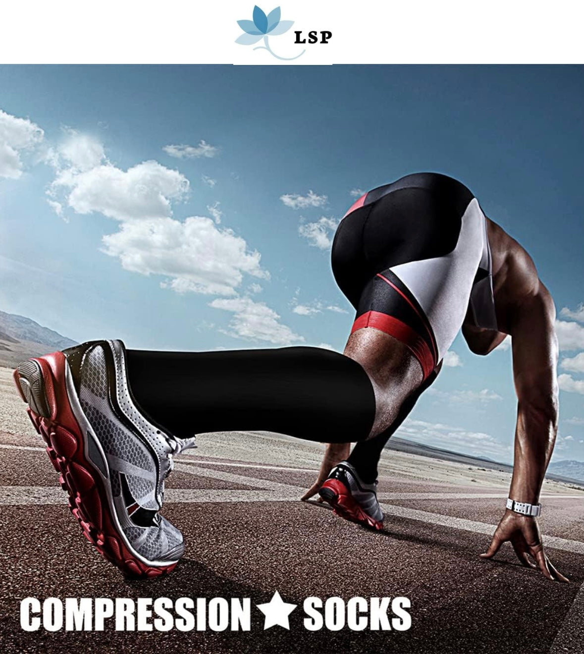 3 pairs CHARMKING Compression Socks for Women & Men, Best Support for Athletic Running Cycling