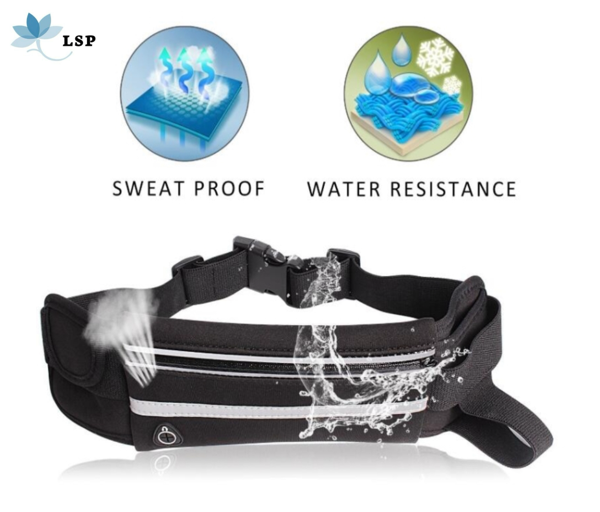 Lightweight and durable waist bag designed for outdoor activities such as hiking, running, and cycling