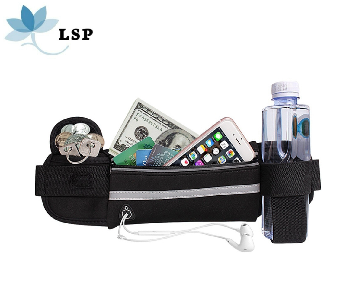 Lightweight and durable waist bag designed for outdoor activities such as hiking, running, and cycling