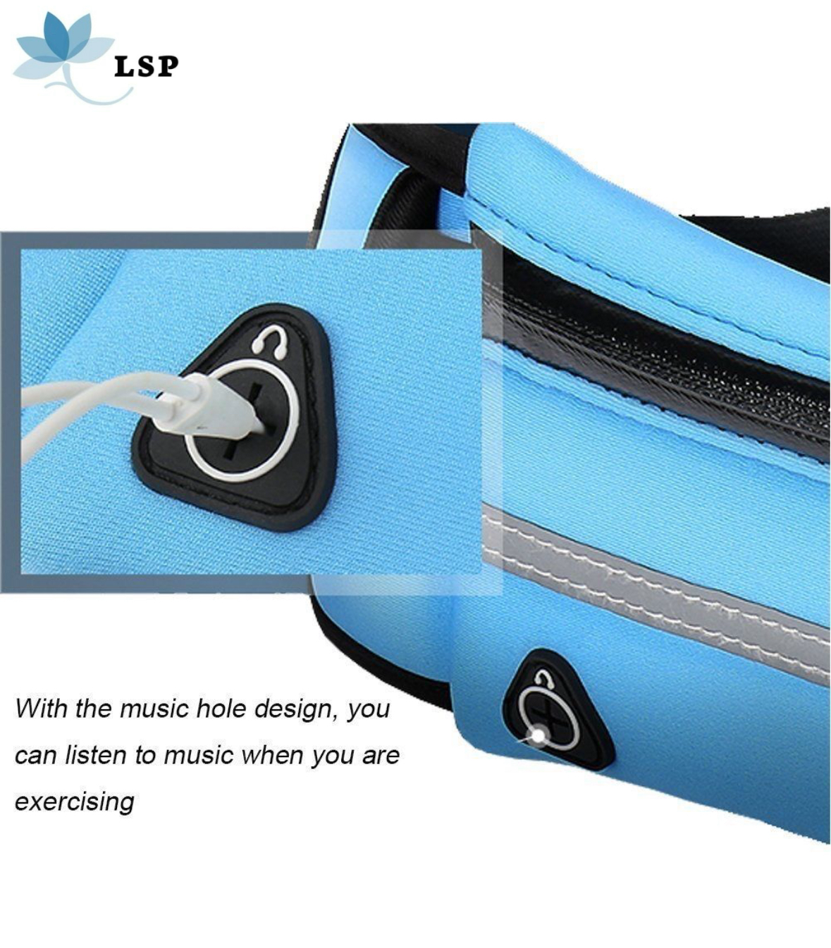 Lightweight and durable waist bag designed for outdoor activities such as hiking, running, and cycling